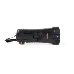 Notfalltaschenlampe mit Kurbel 2000mAh Nordic Drift Everest farbe schwarz Ansicht mit Logo
