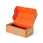 Notfalltaschenlampe mit Kurbel 2000mAh Nordic Drift Everest farbe schwarz Ansicht mit Box