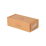 Notfalltaschenlampe mit Kurbel 2000mAh Nordic Drift Everest farbe schwarz zweite Ansicht mit Box