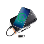 USB-C-Schnellladekabel mit Karabiner Nordic Drift Everest 60W farbe schwarz dritte Ansicht