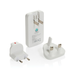 Ultraflaches Ladegerät mit Reiseadaptern und USB-C 65W farbe weiß