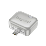 Intelligenter USB-C-Ladeadapter mit Überladeschutz 140W farbe silber Ansicht mit Logo
