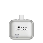 Intelligenter USB-C-Ladeadapter mit Überladeschutz 140W farbe silber Ansicht mit Druckbereich