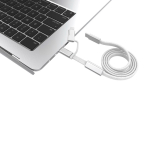 2-in-1-Schnellladekabel, geflochten, anti-verheddernd, 60 W, 120 cm farbe grau dritte Ansicht