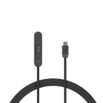 USB-C-auf-USB-C-Ladekabel mit verstellbarem Handyhalter 65W farbe schwarz dritte Ansicht