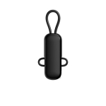 Schlüsselanhänger-Ladekabel aus recyceltem Kunststoff 4-in-1, Schnellladen 100W farbe schwarz vierte Ansicht