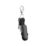 Schlüsselanhänger-Ladekabel aus recyceltem Kunststoff 4-in-1, Schnellladen 100W farbe schwarz sechste Ansicht