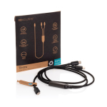 Ladekabel mit zwei USB-C-Ausgängen und Schnellladefunktion, 100 W farbe schwarz Ansicht mit Box