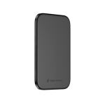 Ultraflache Powerbank, 4 mm, mit kabelloser Ladefunktion, 3.000 mAh farbe schwarz zweite Ansicht