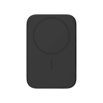 Ultraflache Powerbank, 4 mm, mit kabelloser Ladefunktion, 3.000 mAh farbe schwarz dritte Ansicht