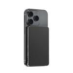 Magnetische Powerbank mit kabelloser Ladefunktion, 15 W, 5.000 mAh farbe schwarz zweite Ansicht