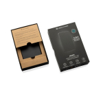 Magnetische Powerbank mit kabelloser Ladefunktion, 15 W, 5.000 mAh farbe schwarz Ansicht mit Box