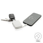 Powerbank als Schlüsselanhänger mit integrierten Kabeln, 2.000 mAh farbe weiß vierte Ansicht