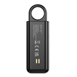Intelligenter persönlicher Alarm mit Licht und USB-C-Ladung 150 dB farbe schwarz vierte Ansicht