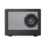 Transparenter kabelloser Lautsprecher mit integrierter RGB-Beleuchtung und USB-C 5W farbe schwarz