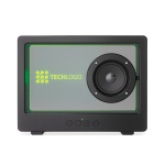 Transparenter kabelloser Lautsprecher mit integrierter RGB-Beleuchtung und USB-C 5W farbe schwarz zweite Ansicht mit Logo