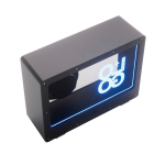 Transparenter kabelloser Lautsprecher mit integrierter RGB-Beleuchtung und USB-C 5W farbe schwarz