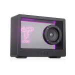 Transparenter kabelloser Lautsprecher mit integrierter RGB-Beleuchtung und USB-C 5W farbe schwarz