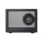 Transparenter kabelloser Lautsprecher mit integrierter RGB-Beleuchtung und USB-C 5W farbe schwarz