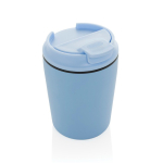 Thermobecher aus Kunststoff für Kaffee mit tropfsicherem Deckel 220 ml farbe hellblau