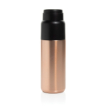 Thermoflasche mit integrierter Bechertasse, auslaufsicher und vakuumisoliert 500 ml farbe taupe zweite Ansicht