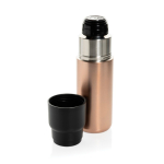 Thermoflasche mit integrierter Bechertasse, auslaufsicher und vakuumisoliert 500 ml farbe taupe dritte Ansicht