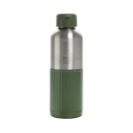 Auslaufsichere Flasche mit Trageschlaufe und Schraubdeckel 750 ml farbe grün Ansicht mit Druckbereich