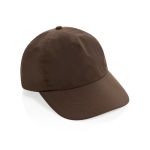 Leichte und atmungsaktive 5-Panel-Kappe aus recyceltem Nylon farbe braun