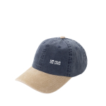Zweifarbige 6-Panel-Cap aus Baumwolle mit verstellbarem Verschluss 270 g/m² farbe marineblau Ansicht mit Druckbereich