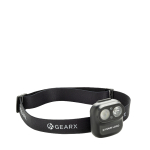Stirnlampe mit Bewegungssensor GearX 800 mAh farbe schwarz Ansicht mit Druckbereich