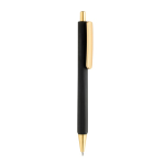 Ergonomischer Dreikant-Kugelschreiber mit Soft-Touch, blaue Tinte farbe schwarz