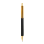 Ergonomischer Dreikant-Kugelschreiber mit Soft-Touch, blaue Tinte farbe schwarz zweite Ansicht