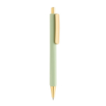 Ergonomischer Dreikant-Kugelschreiber mit Soft-Touch, blaue Tinte farbe grün