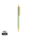 Ergonomischer Dreikant-Kugelschreiber mit Soft-Touch, blaue Tinte farbe grün