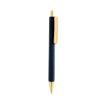 Ergonomischer Dreikant-Kugelschreiber mit Soft-Touch, blaue Tinte farbe marineblau