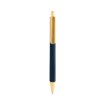 Ergonomischer Dreikant-Kugelschreiber mit Soft-Touch, blaue Tinte farbe marineblau zweite Ansicht