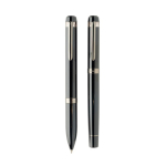 Swiss Peak Schreibset aus Metall mit Kugelschreiber und Rollerball, blaue Tinte farbe schwarz