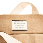 Strandtasche aus recyceltem Canvas mit Waschfinish 400 g/m² farbe beige dritte Ansicht