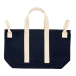 Strandtasche aus recyceltem Canvas mit Waschfinish 400 g/m² farbe marineblau zweite Ansicht