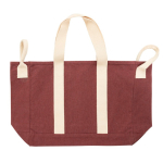 Strandtasche aus recyceltem Canvas mit Waschfinish 400 g/m² farbe dunkelbraun zweite Ansicht