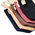 Strandtasche aus recyceltem Canvas mit Waschfinish 400 g/m² farbe dunkelbraun Ansicht in verschiedenen Farben