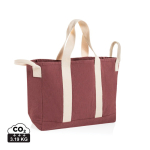 Strandtasche aus recyceltem Canvas mit Waschfinish 400 g/m² farbe dunkelbraun