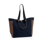 Shopper-Weekender-Tasche aus recyceltem Canvas, 18 L, 400 g/m² farbe marineblau