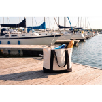 Tote-Bag aus recycelter Baumwolle mit Botschaft 20 l 350 g/m² farbe schwarz Lifestyle-Bild