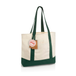 Tote-Bag aus recycelter Baumwolle mit Botschaft 20 l 350 g/m² farbe grün