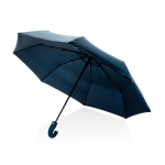 Automatischer Taschenschirm 21'' Griff aus mattem Kunstleder Ø108 farbe marineblau
