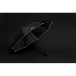 Regenschirm Automatiköffnung Glasfaser Swiss Peak 30'' Ø150 farbe schwarz Lifestyle-Bild