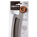 Boska Pizza- und Käsemesser aus Edelstahl mit Doppelgriff farbe silber