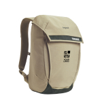 Minimalistischer Rucksack mit magnetischer Klappe für 16”-Laptop Thule Paramount farbe beige Ansicht mit Druckbereich