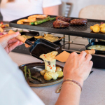 Tischraclette mit wendbarer Antihaftplatte Boska farbe schwarz